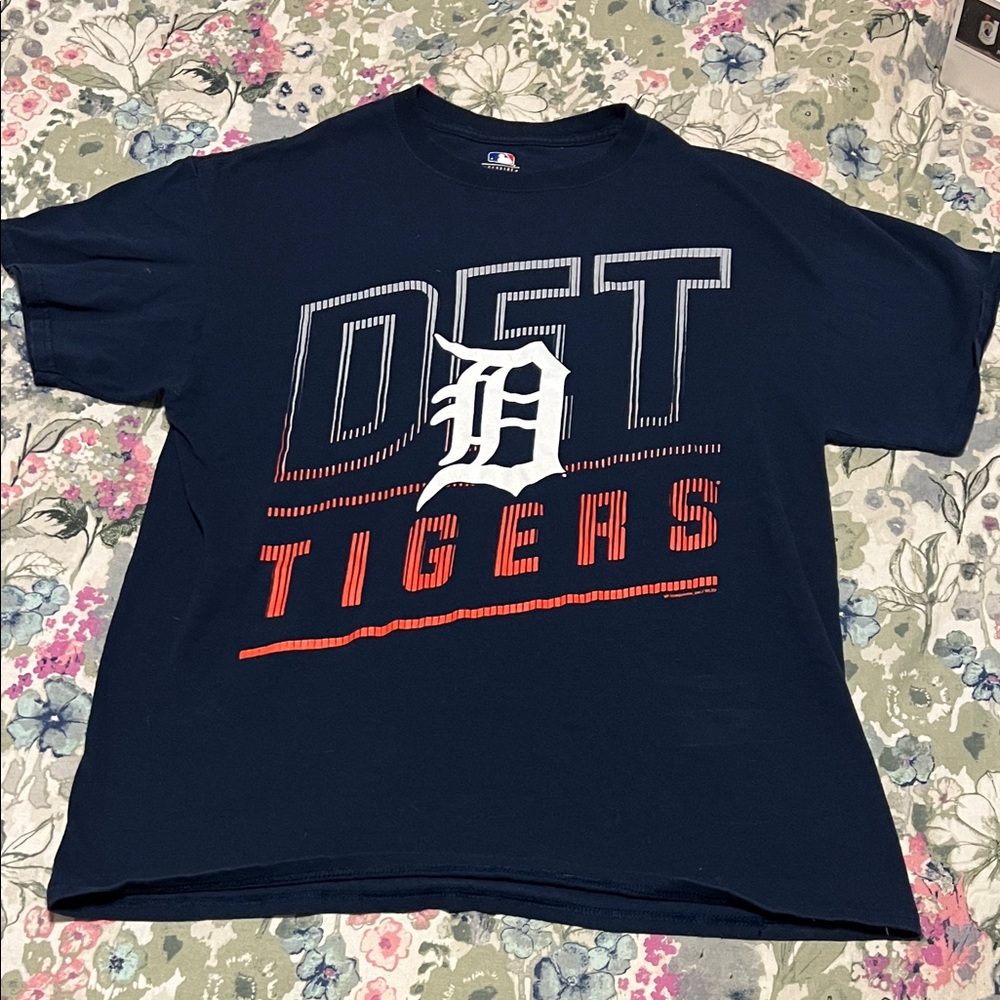 Detroit Tigers Navy Blue T-Shirt